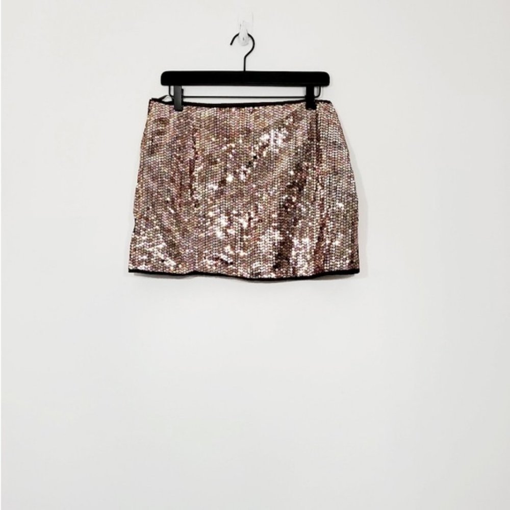 Express Womens sparkling stretch mini Skirt